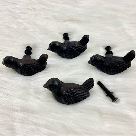 no brand Other - Bird Cast Iron drawer pulls bundle of four